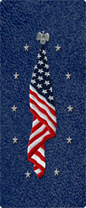 Flag at Rest Shimmer Blue